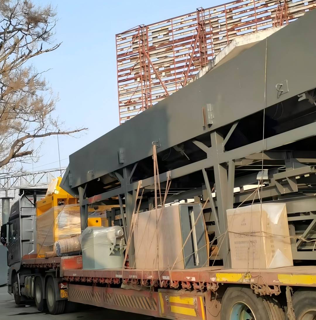 HZS120型混凝土攪拌站發往周口